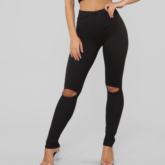 Pants - Soft High waisted Black Leggings up to 3X
